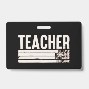 Teacher Life Back to School  ID Badge