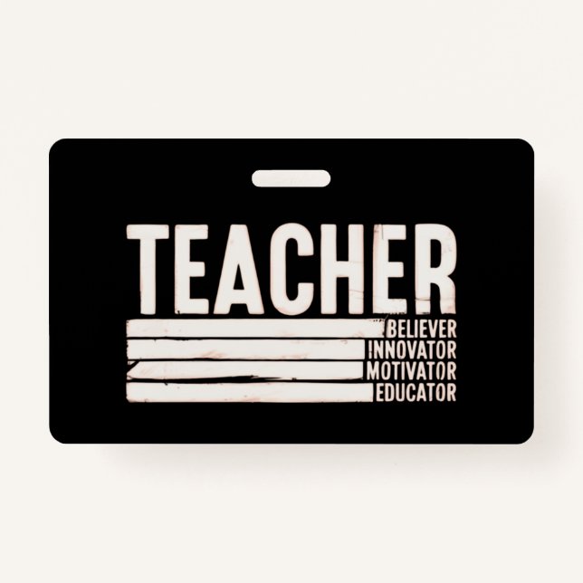 Teacher Life Back to School  ID Badge (Front)