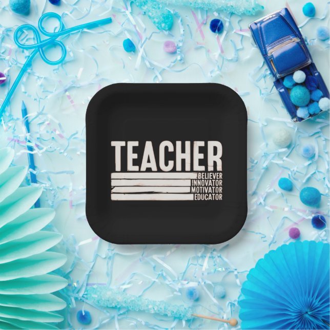 Teacher Life Back to School  Paper Plate (Party)