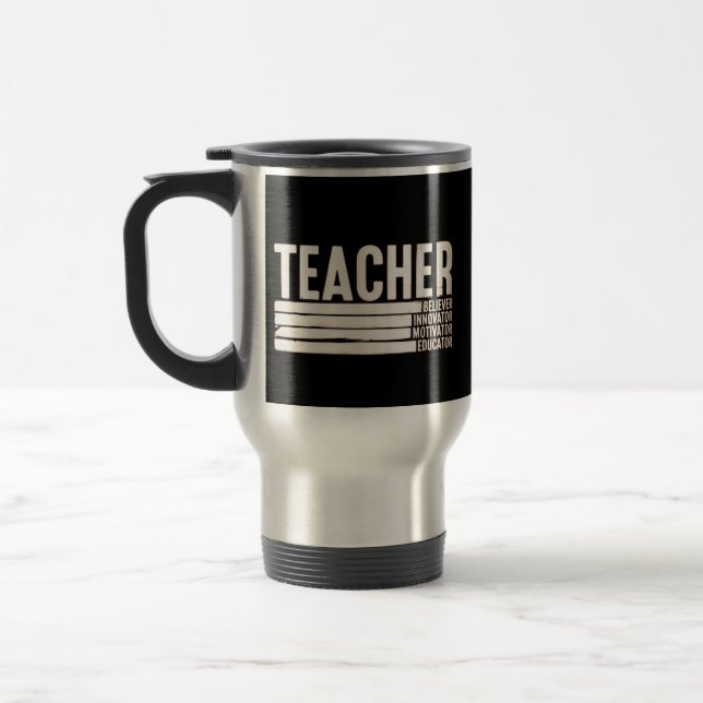 Teacher Life Back to School  Travel Mug (Left)