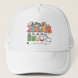 Teacher Life Battery Trucker Hat