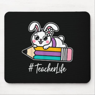 Teacher Life Easter Bunny Special Education Sped  Mouse Pad