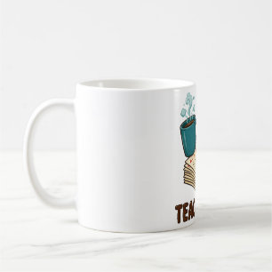 Teacher Life Flat Lay Design Coffee Mug