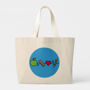 Teacher Life Jumbo Tote – Heartbeat of the Class