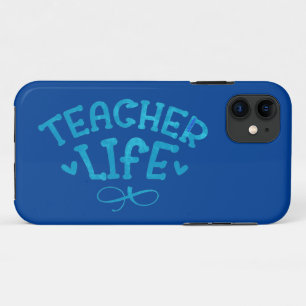 TEACHER LIFE typographic Case-Mate iPhone Case