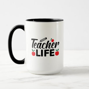 Teacher Life Wordart Mug