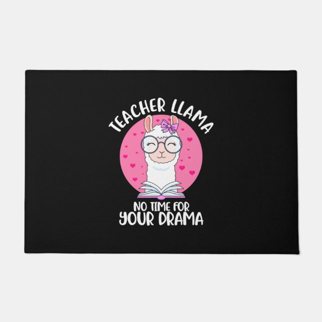 Teacher Llama Doormat (Front)