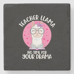 Teacher Llama Stone Coaster
