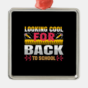 Teacher Looking Cool For Back To School Metal Tree Decoration