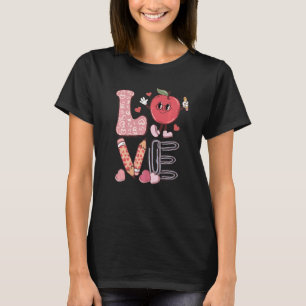 Teacher Love Retro Groovy Teachers Day T-Shirt