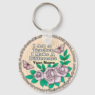 Teacher Makes Difference keychain