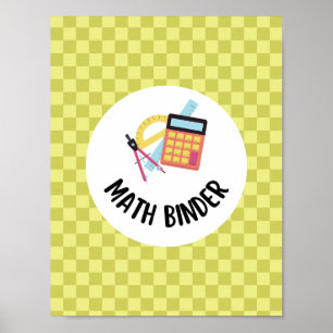 teacher math binder organisation poster
