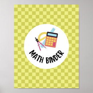 teacher math binder organisation  poster