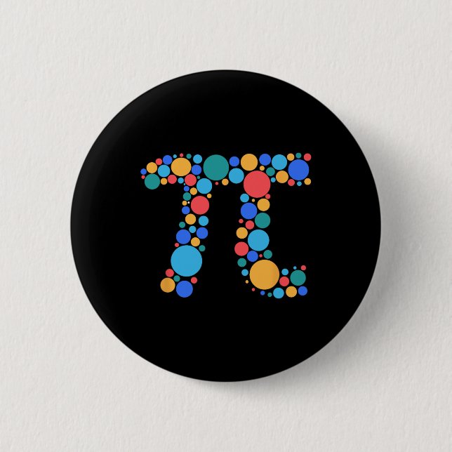 Teacher Math Pi Day Dot Day 2025  6 Cm Round Badge (Front)