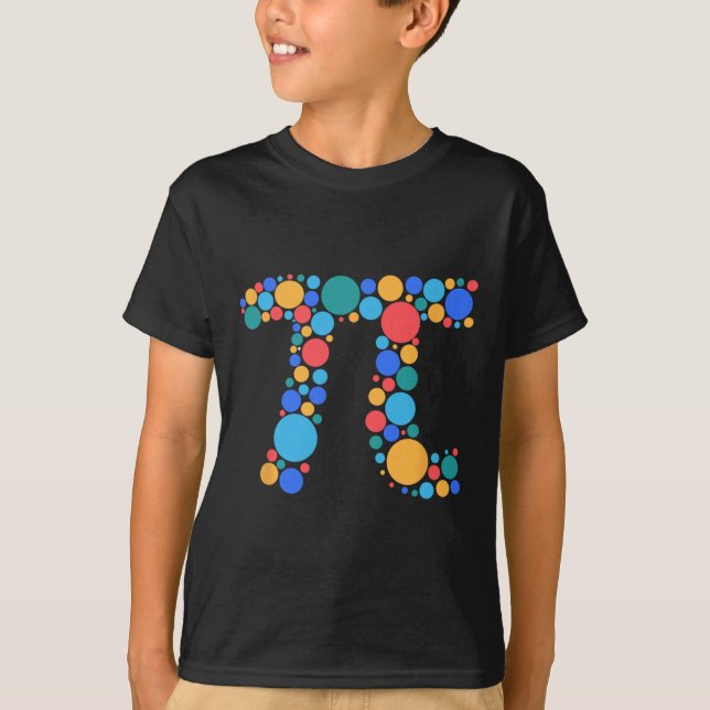 Teacher Math Pi Day Dot Day 2025  T-Shirt (Front)