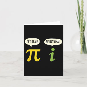 Teacher Math Pi Get Real Be Rational Funny Math Pu Card