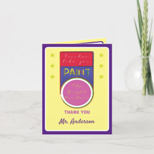 Teacher medal of honour Thank you card