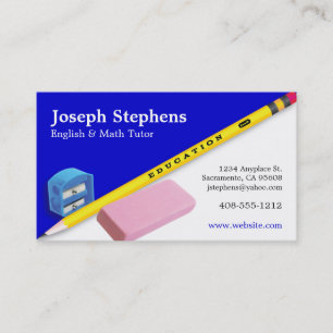 Teacher, Mentor or Tutor Business Card