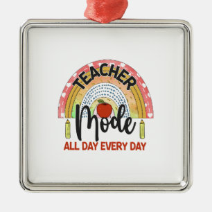 Teacher Mode All Day Every Day Metal Tree Decoration