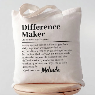 Teacher | Modern Dictionary Mum Boss Coworker Name Tote Bag