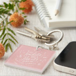 Teacher modern typography elegant script flowers k key ring<br><div class="desc">Teacher modern typography elegant script thank you gift. If teachers were flowers I'd pick you pink girly. Personalised modern elegant design.</div>