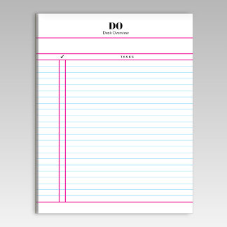 Teacher Monogram Daily To Do List Notepad