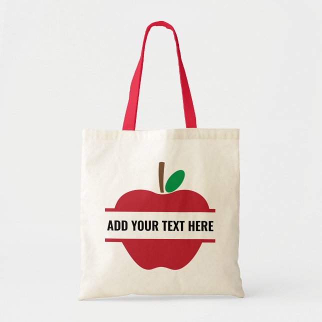  Teacher Monogram Name Personalised  Tote Bag (Front)