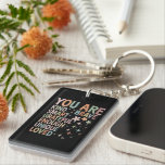 Teacher Motivational First Day Back to School Key Ring<br><div class="desc">Teacher Be Kind First Day of School Back to School</div>