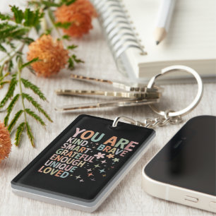 Teacher Motivational First Day Back to School Key Ring