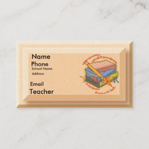 Teacher Motto business cards