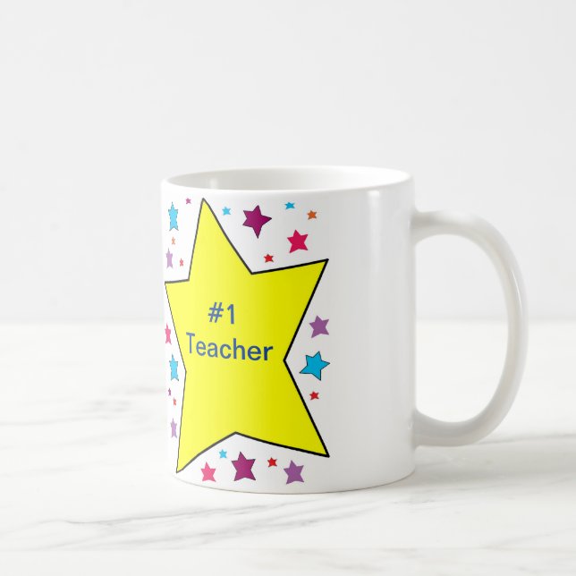 Teacher Mug with Bright Stars (Right)