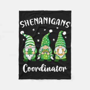 Teacher Mum St Patricks Day Shenanigans Coordinato Fleece Blanket
