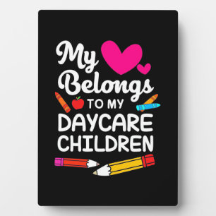 Teacher My Heart Belongs To Children Plaque