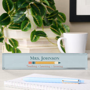 Teacher Name Nameplate