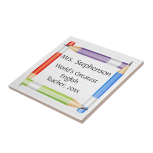 Teacher Name Plaque or Great Teacher Award Coaster