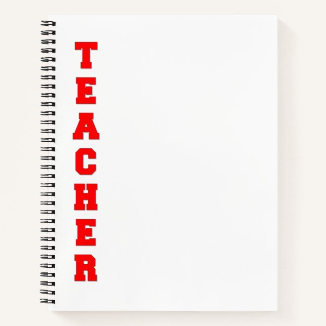 Teacher Notebook (Front)