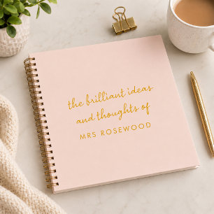 Teacher Notebook   Ideas & Thoughts Spiral Book