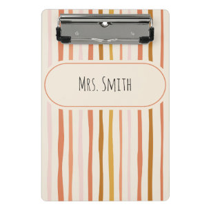 teacher notebook, personalised teacher gift, custo mini clipboard