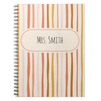 teacher notebook, personalised teacher gift, custo notebook