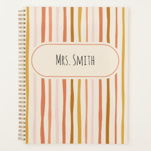 teacher notebook, personalised teacher gift, custo planner