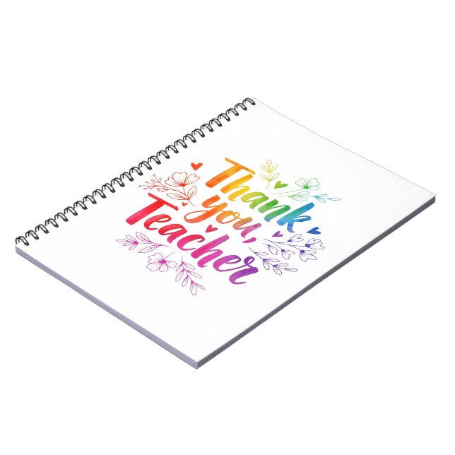 Teacher Notebook – Thank You, Teacher! (Left Side)