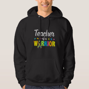 Teacher Of A Wárríór Autism Awareness I M A Proud Hoodie