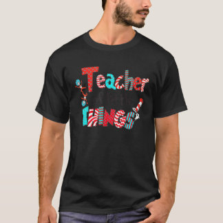 Teacher Of Little Things  For Teacher Cat In Hat T-Shirt