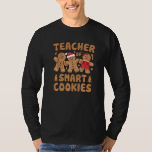 Teacher Of Smart Cookies Christmas Teacher Cute Gi T-Shirt