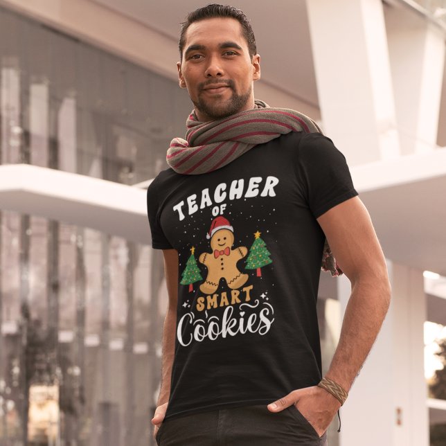 Teacher of Smart Cookies Funny Teacher Christmas T-Shirt (Creator Uploaded)