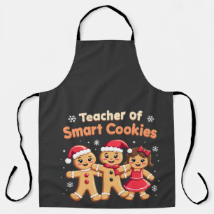 Teacher of Smart Cookies Teaching Christmas Ginger Apron