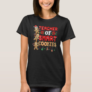 Teacher Of Smart Gingerbread Cookies Christmas Men T-Shirt