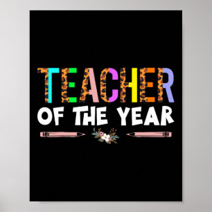 Teacher Of The Year Party Gift Teacher Appreciatio Poster
