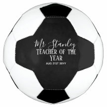 Teacher of the Year Personalised Modern Text Gift