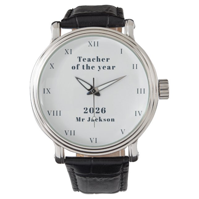 Teacher of the Year School Award Watch (Front)
